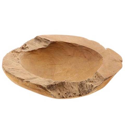 Teakholz Schale natur D30cm H08cm