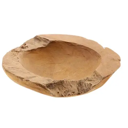 Teakholz Schale natur D30cm H08cm
