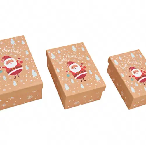 Geschenkbox Nikolaus 21x8x14/19x8x13/17x7x11