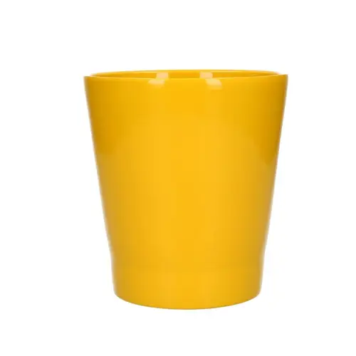 Keramik Orchidee Topf gelb D13cm H14cm
