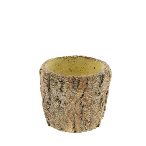 Keramik Übertopf Melora braun D12.5cm H11cm