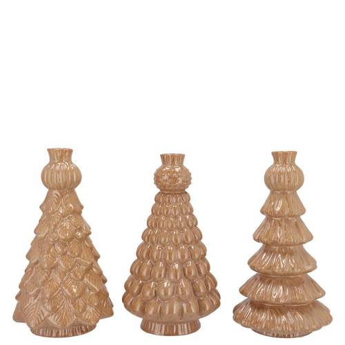 Keramik Vase Baum sand 10x10x16cm