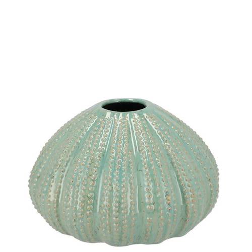 Keramik Vase Urchin grün 10x10x6cm