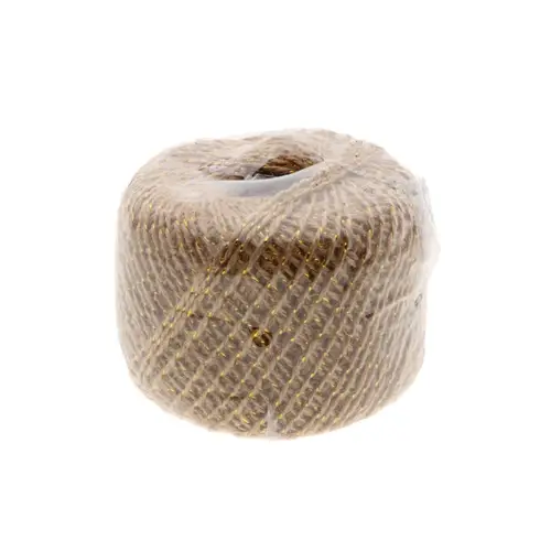 Drahtseil Jute gold 200gr
