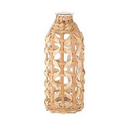 Glas Vase Wadai natur D08cm H21cm