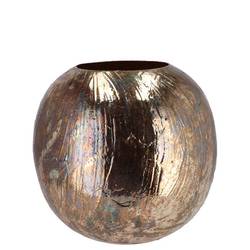 Zink Vase Noah gold 14x14x13cm