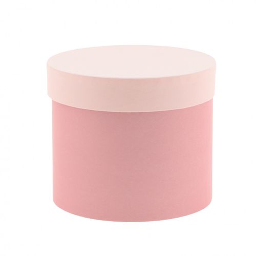 Hatbox Karton rosa D15cm H13cm