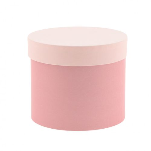 Hatbox Karton rosa D15cm H13cm