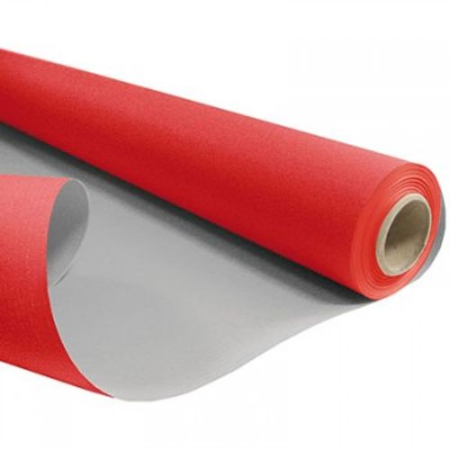 Papier Rolle 80cm Duo rot/grau 60gr 40m
