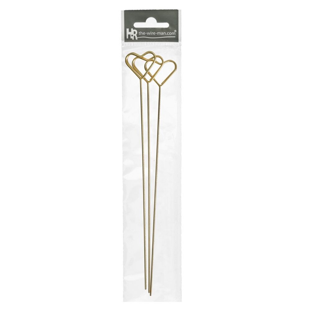 Kartenhalter Herz gold 20cm x3