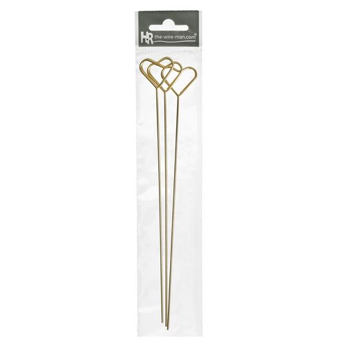 Kartenhalter Herz gold 20cm x3