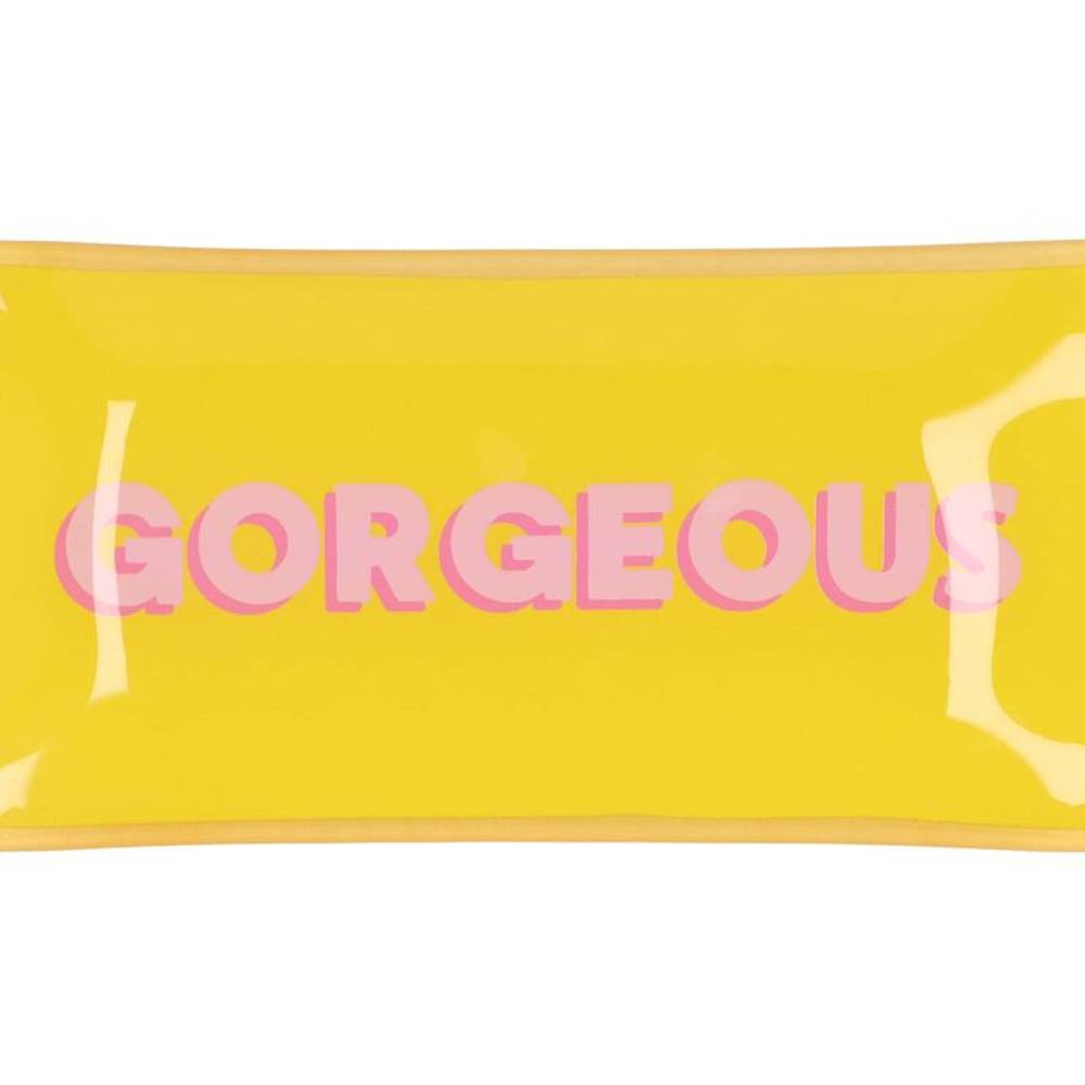 Teller Rechteck Gorgeous gelb 20x10x02cm