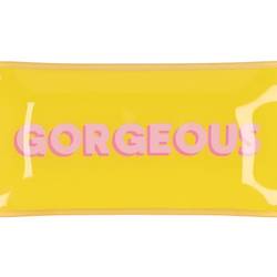 Teller Rechteck Gorgeous gelb 20x10x02cm