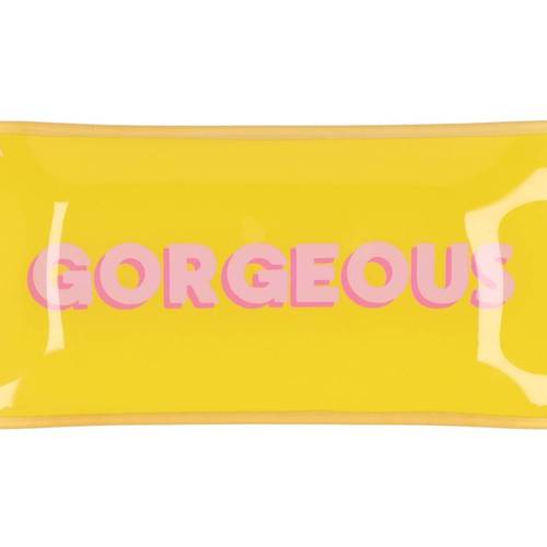 Teller Rechteck Gorgeous gelb 20x10x02cm