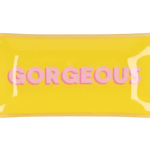 Teller Rechteck Gorgeous gelb 20x10x02cm