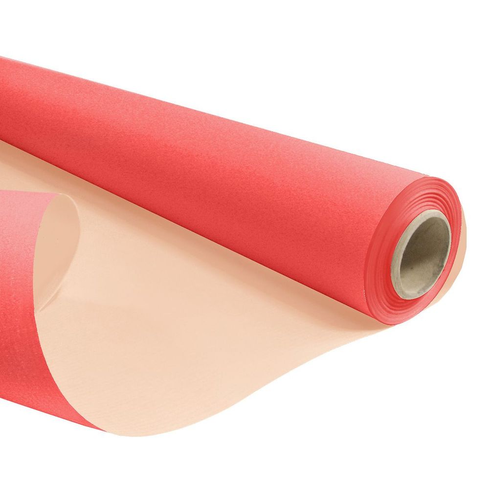 Papier Rolle 80cm Duo rot/braun 60gr 40m