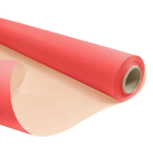 Papier Rolle 80cm Duo rot/braun 60gr 40m