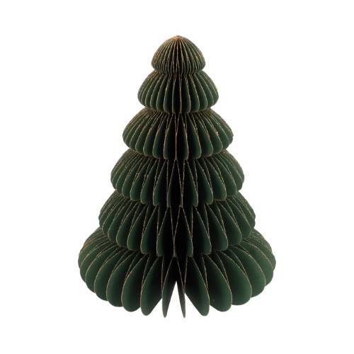 Deko Baum Papier rund grün H20cm faltbar