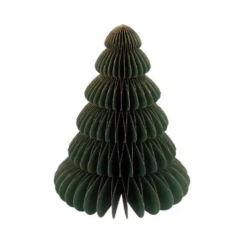Deko Baum Papier rund grün H20cm faltbar