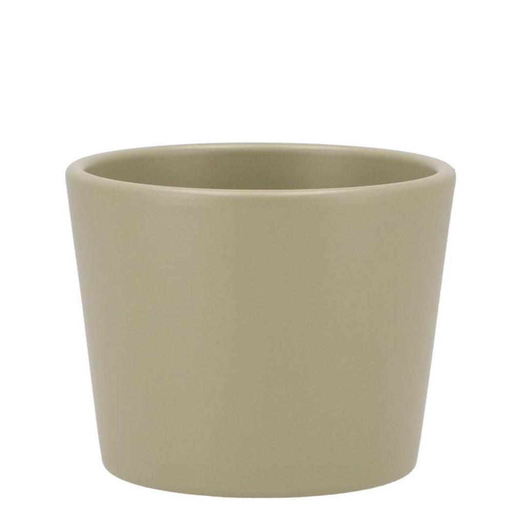 Keramik Orchidee Übertopf pistache grün D11cm
