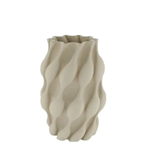 3D Vase creme D19cm H25cm