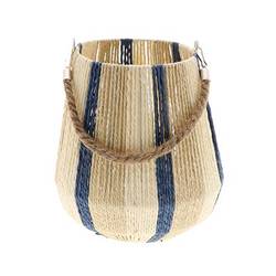 Laterne Jorck blau D17cm H19cm