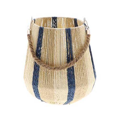 Laterne Jorck blau D17cm H19cm