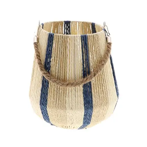 Laterne Jorck blau D17cm H19cm