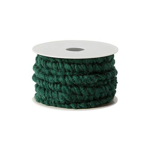 Wollkordel dunkel grün 10mm 10m
