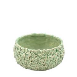 Keramik Übertopf Aona grün D18.5cm H08cm