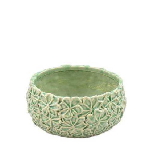 Keramik Übertopf Aona grün D18.5cm H08cm