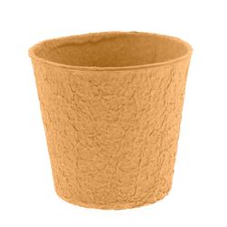 Übertopfdeckel Pulp Carta orange D12cm H12cm