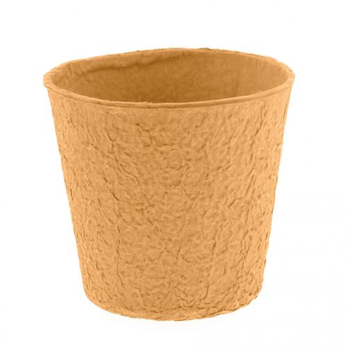 Übertopfdeckel Pulp Carta orange D12cm H12cm