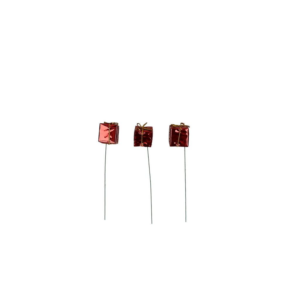 Geschenk auf Draht rot D25mm 60st