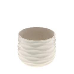 Keramik Übertopf Benny creme D14cm H12cm 