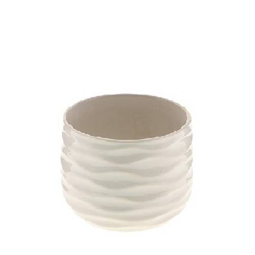 Keramik Übertopf Benny creme D14cm H12cm 