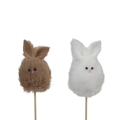 Ostern Deko/Stab 20cm Kaninchen d6*9cm