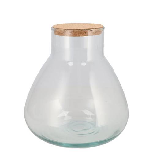 Glas Terrarium mit Kork 22x22x24cm