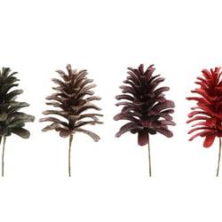 Tannenzapfen Dinan glitter mix D09cm H11cm