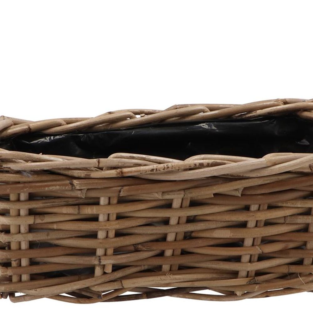 Korb Rotan Rechteck braun 31x16x14cm