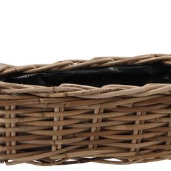 Korb Rotan Rechteck braun 31x16x14cm