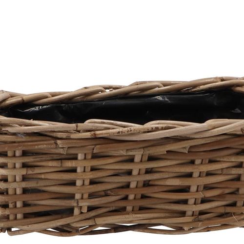 Korb Rotan Rechteck braun 31x16x14cm