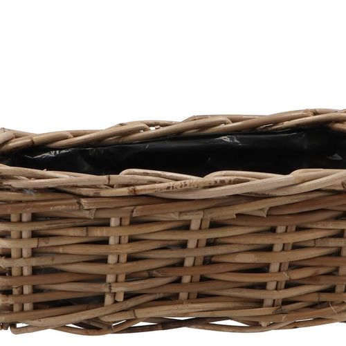 Korb Rotan Rechteck braun 31x16x14cm