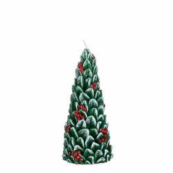 Kerzen Baum grün/rot D06cm H15cm