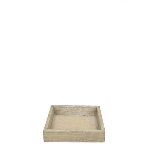 Holz Schale braun 14x14x03cm 