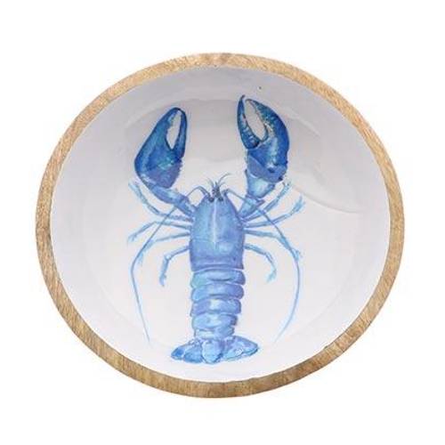 Holz Teller Hummer D25cm H09.5cm