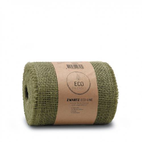 Band Jute olive grün 15cm 10m