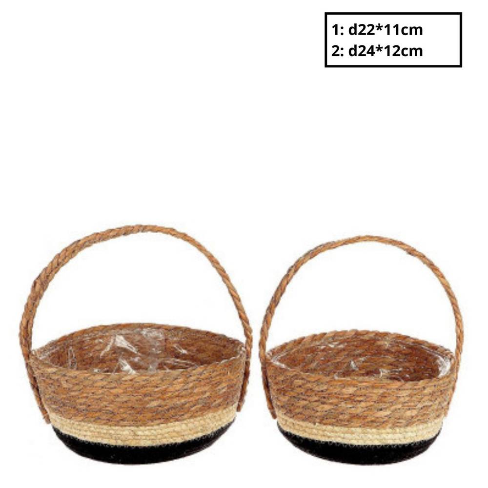 Korb Henkel Makka 2/Set D24cm H12cm