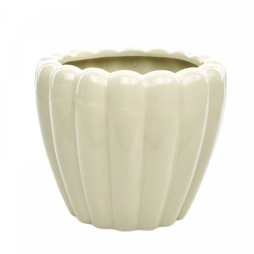 Keramik Übertopf Eva creme D20cm H17cm