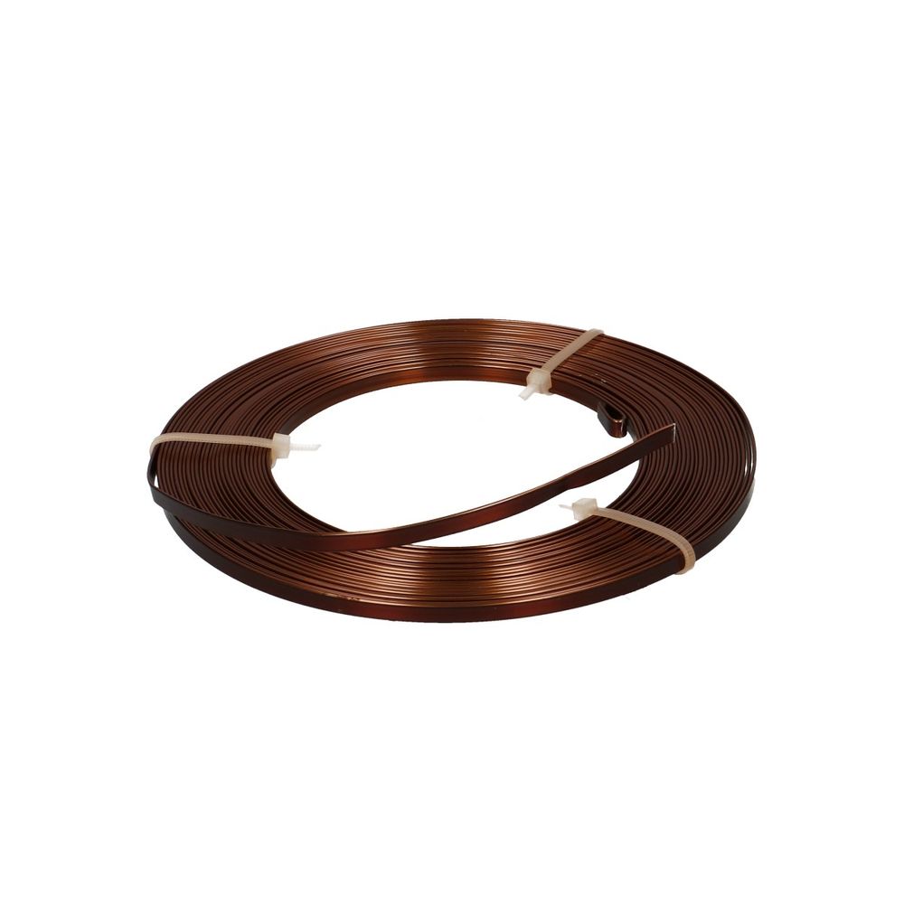 Aluminium Draht braun platt 5mm 10m